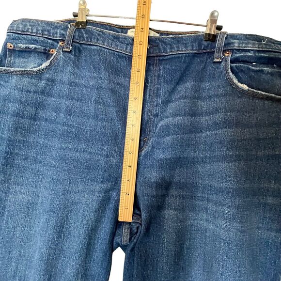 Abercrombie & Fitch 90s Straight Jeans Women’s Size 35 Blue Ultra High Rise - Picture 12 of 13